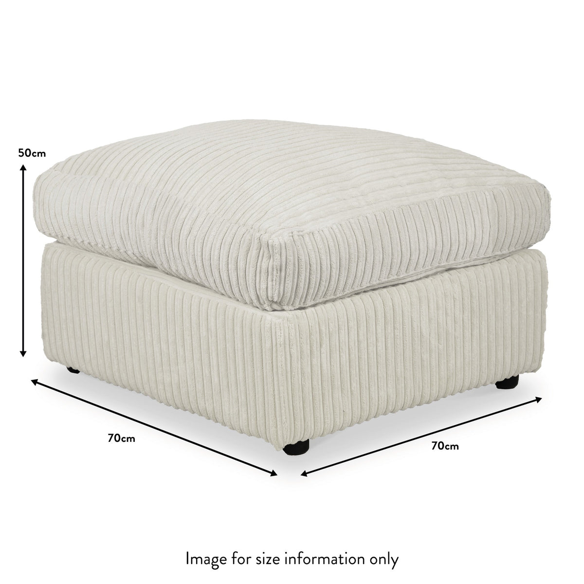 Bletchley Jumbo Cord Footstool