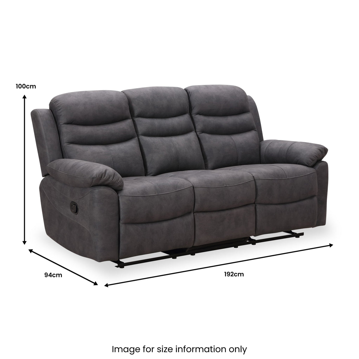 Conway Reclining 3 Seater Sofa with Drop Down Table