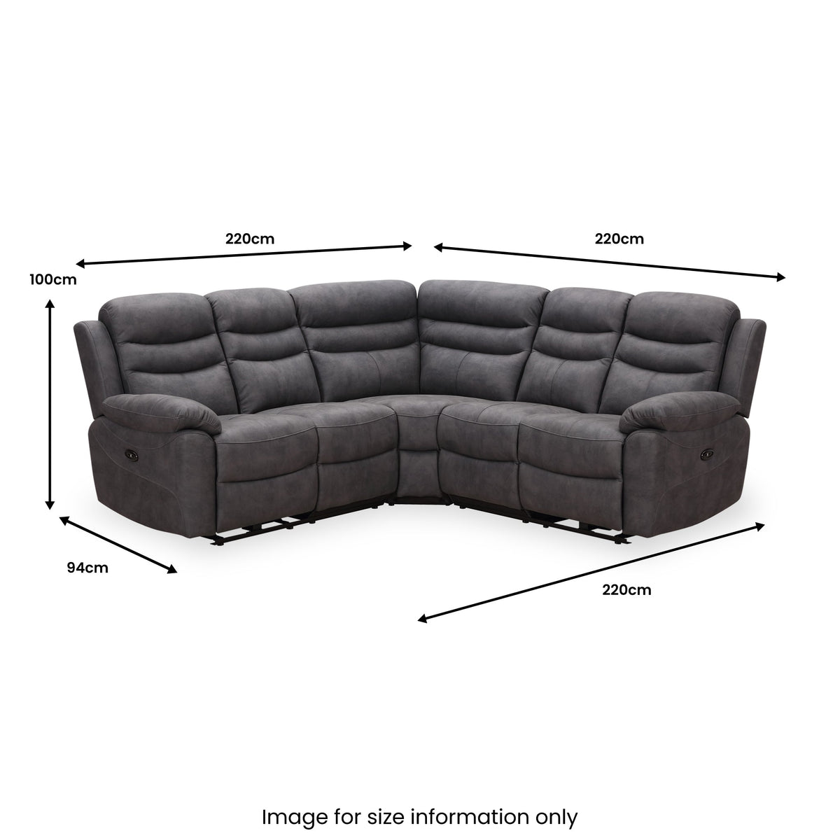 Conway Power Recliner Large Corner Sofa