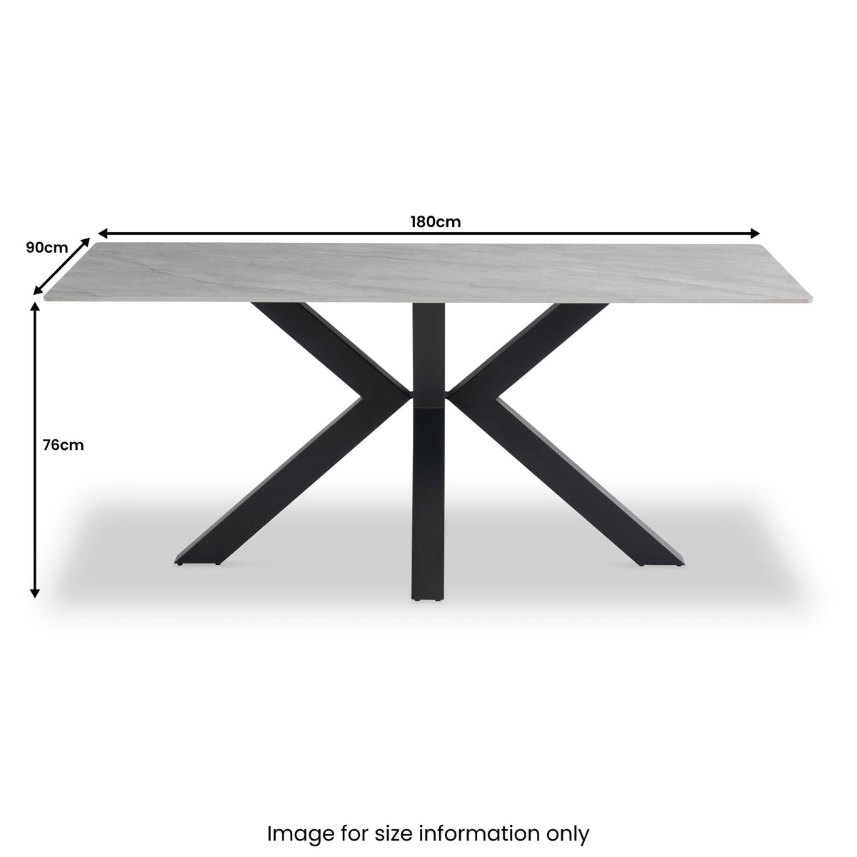 Earlsdon Grey Sintered Stone 180cm Dining Table