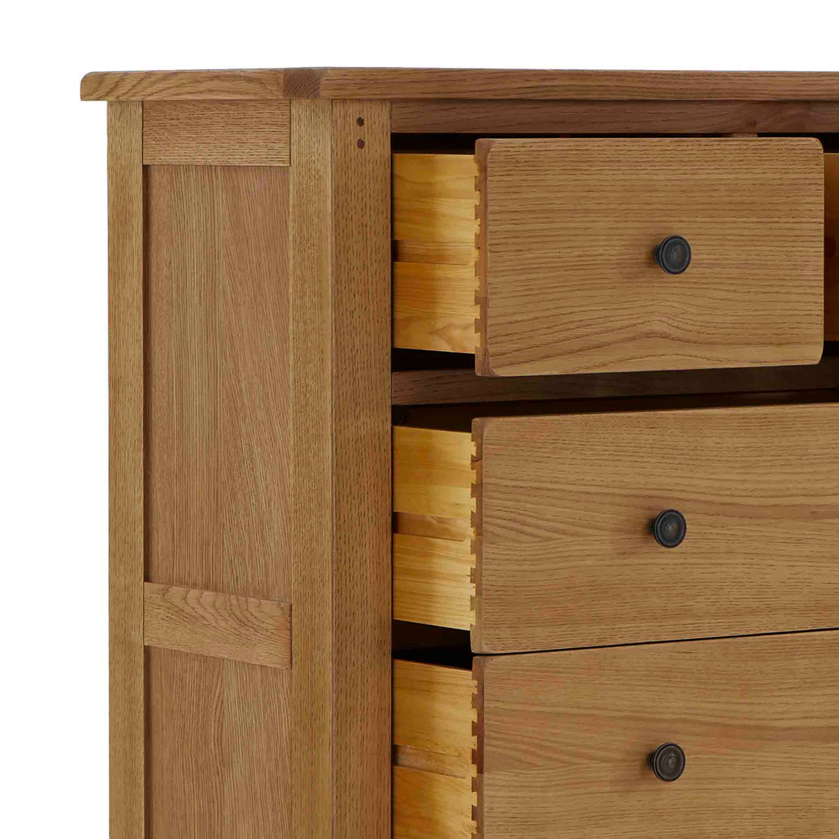 Broadway Oak 2 Over 3 Drawer Chest
