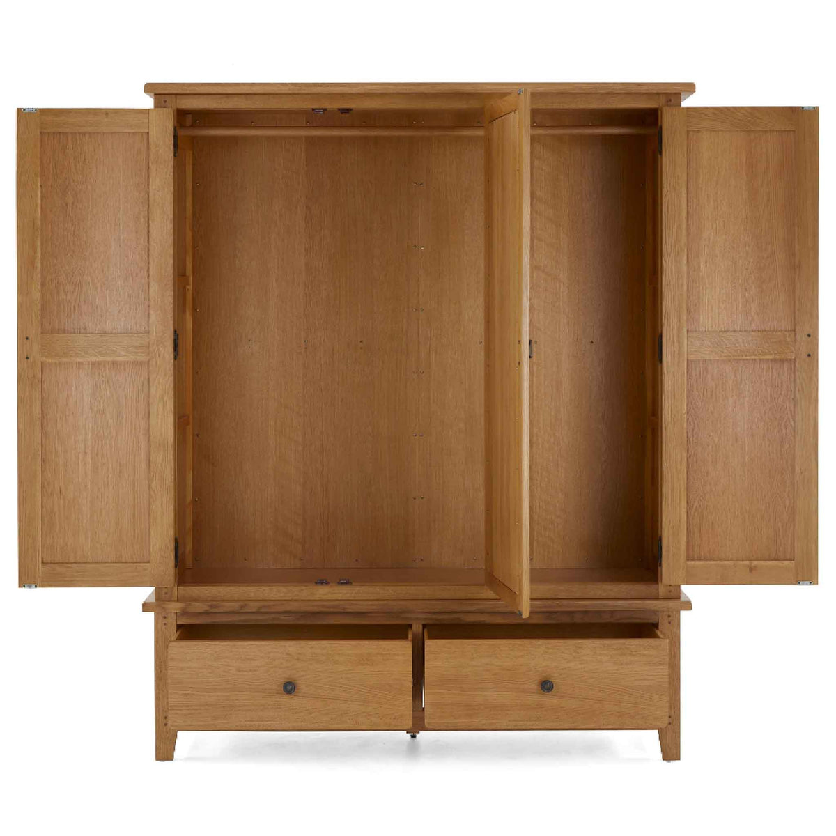 Broadway Oak Triple Wardrobe
