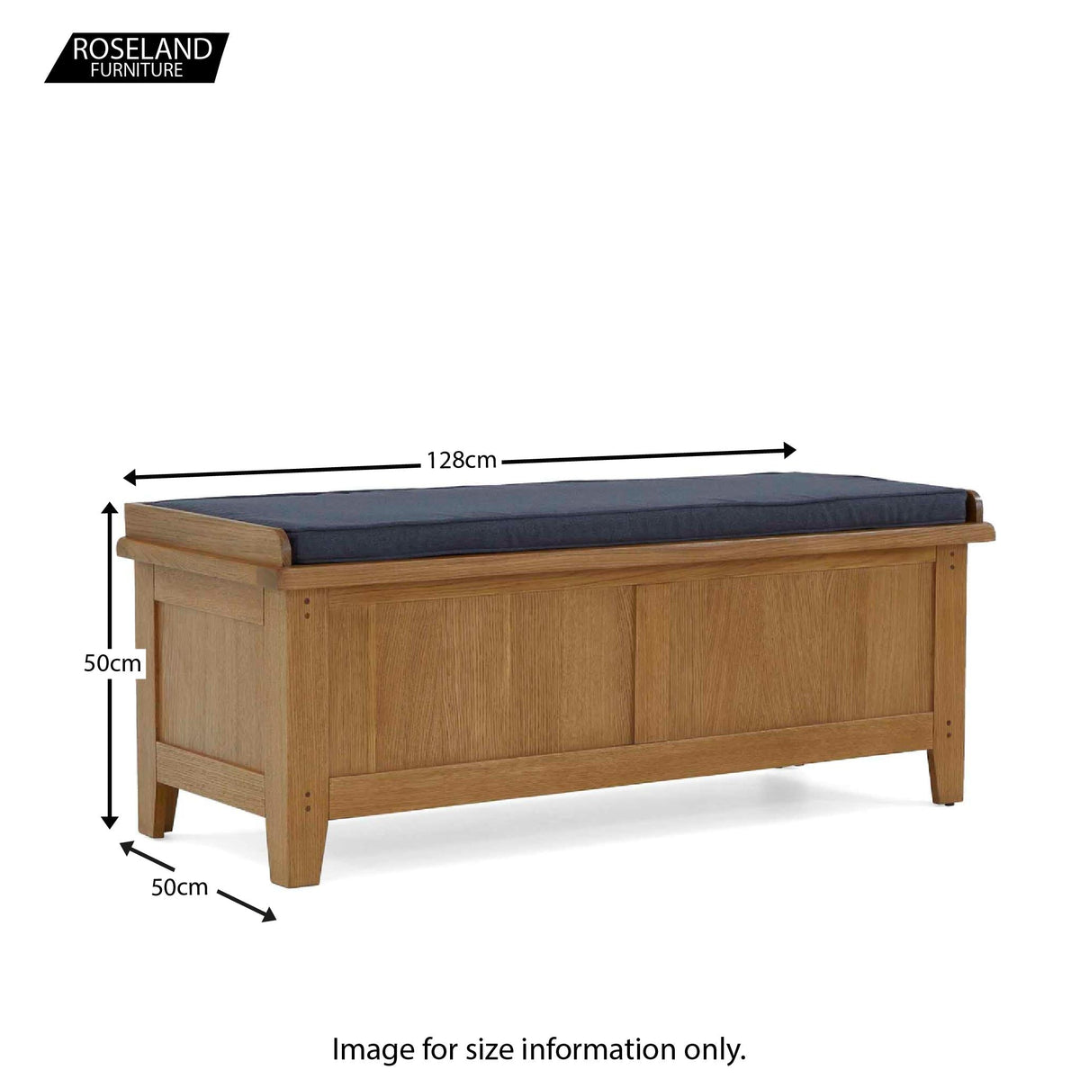 Broadway Oak Storage Bench