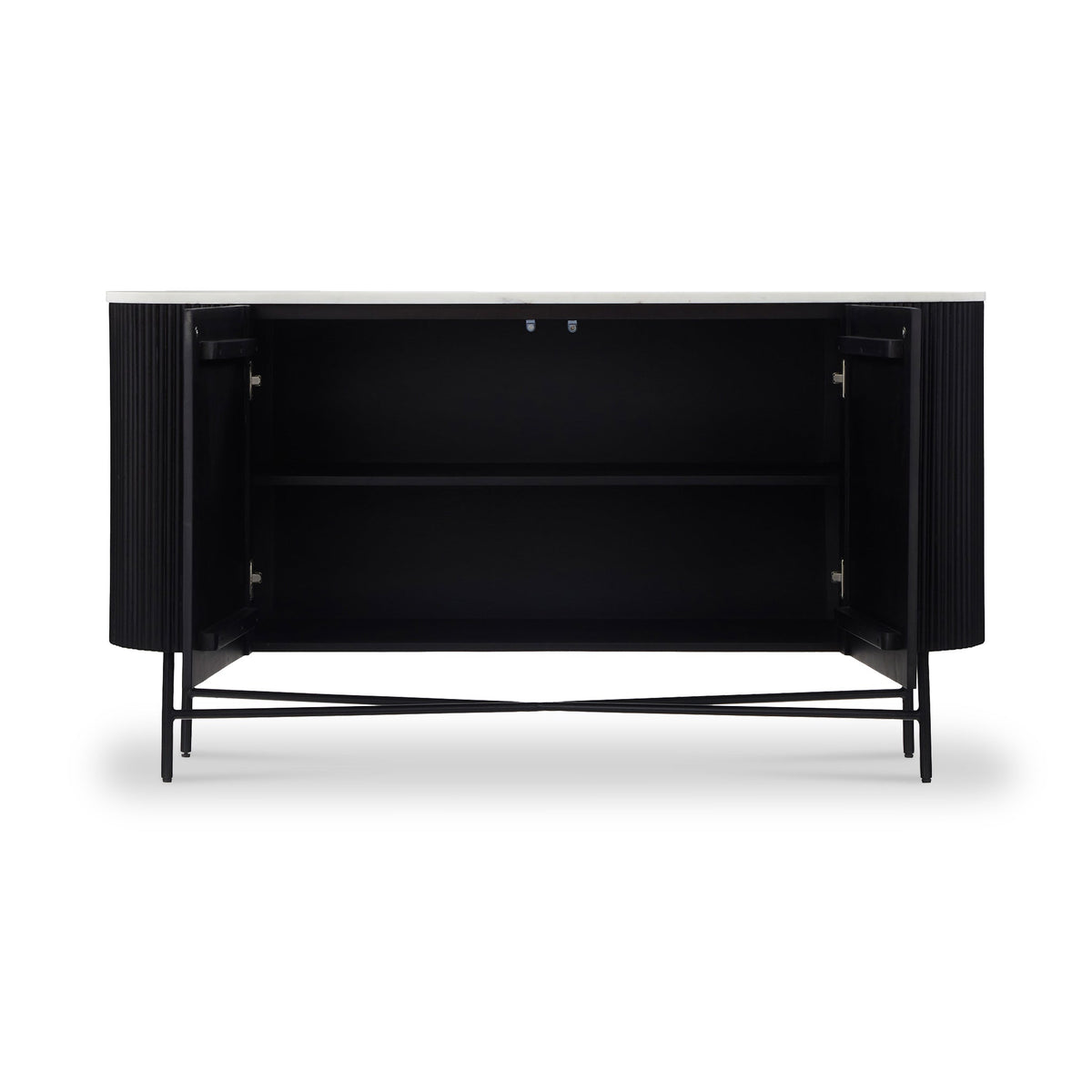 Milo Mango & Marble Fluted Sideboard