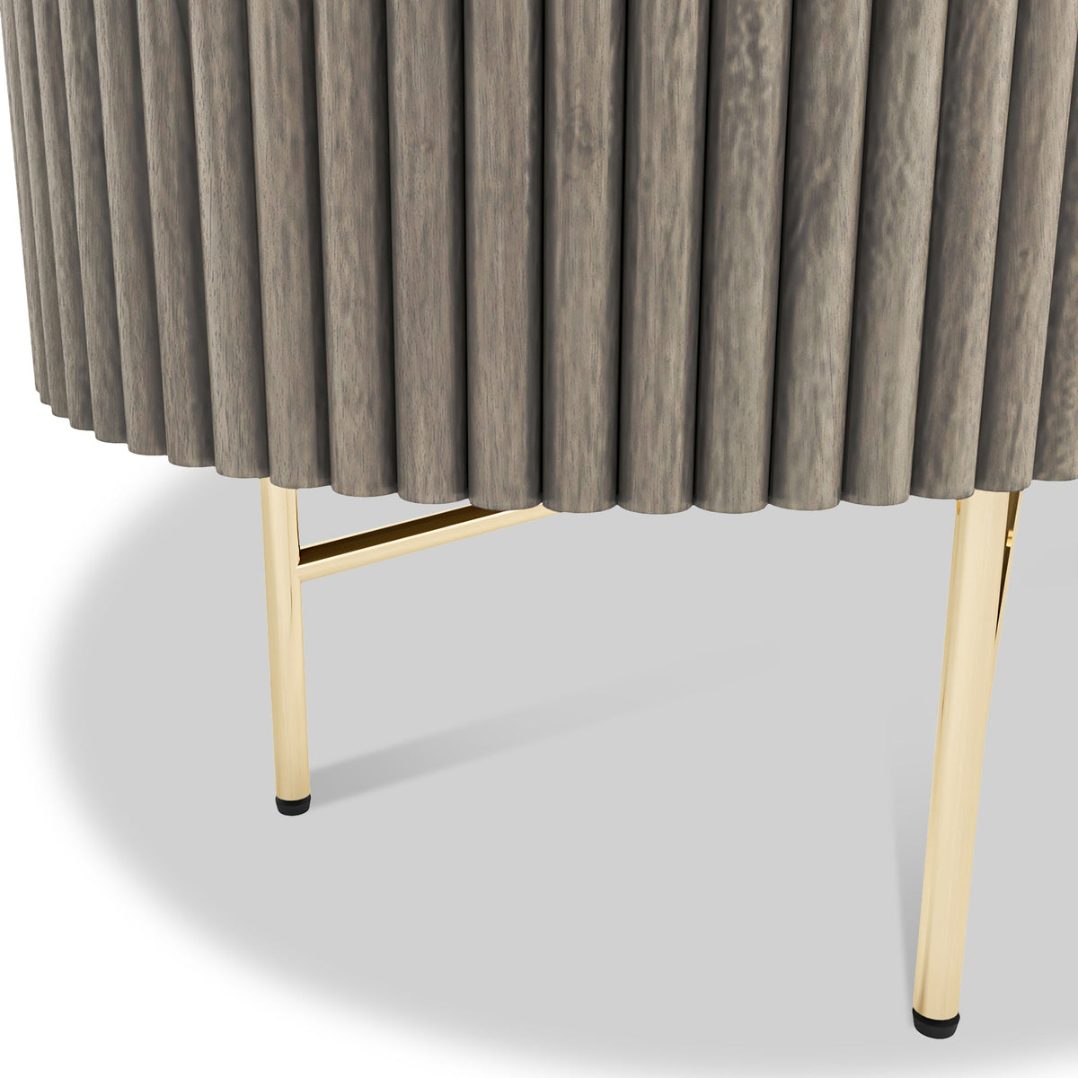 Amelie Grey Fluted Large Sideboard