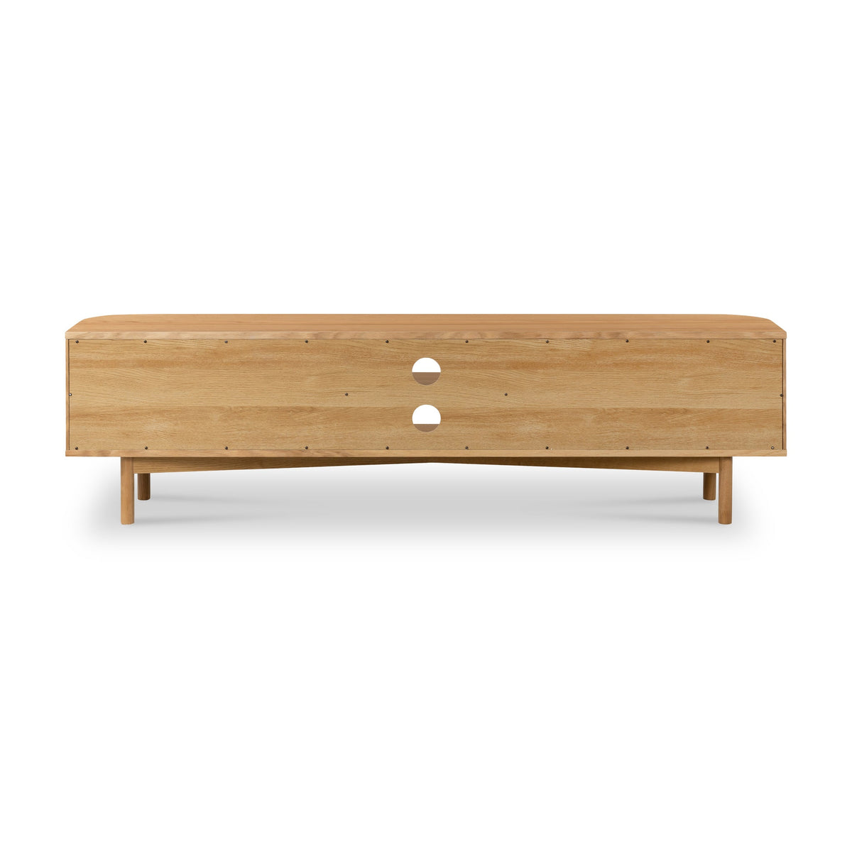 Shorwell Oak 180cm Slatted TV Unit