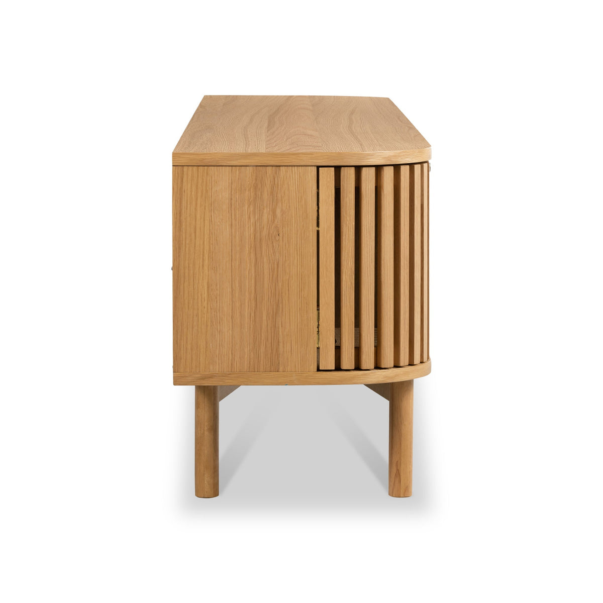 Shorwell Oak 180cm Slatted TV Unit