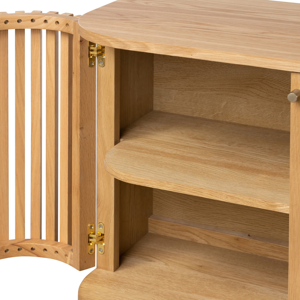Shorwell Oak Slatted Large Sideboard