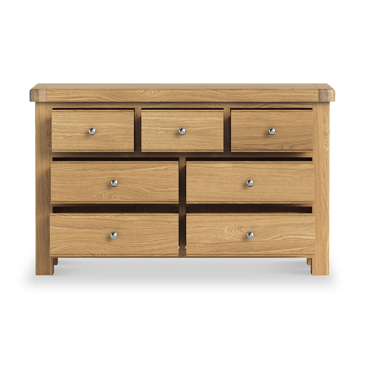Portland Oak 3 Over 4 Drawer Chest