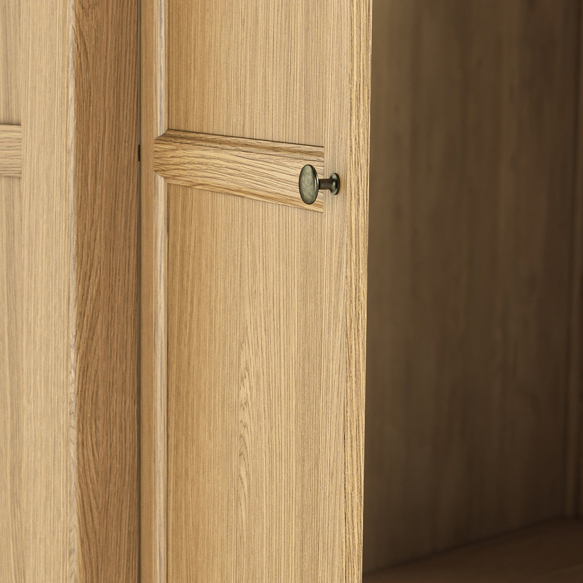 Portland Oak Double Wardrobe & Drawer