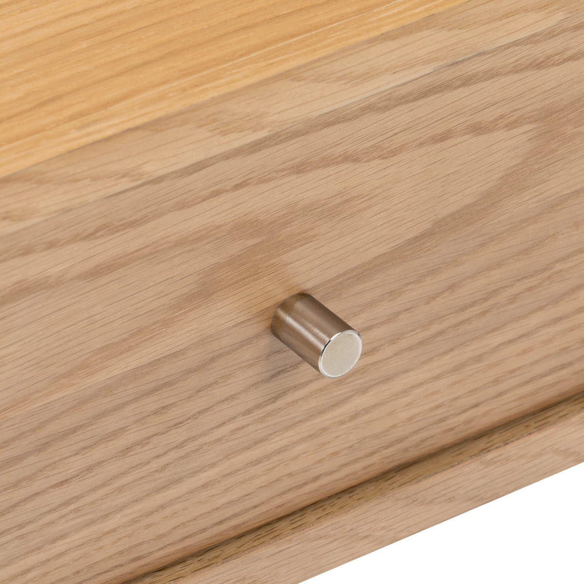 Shorwell Oak Slatted Oval 1 Drawer Coffee Table