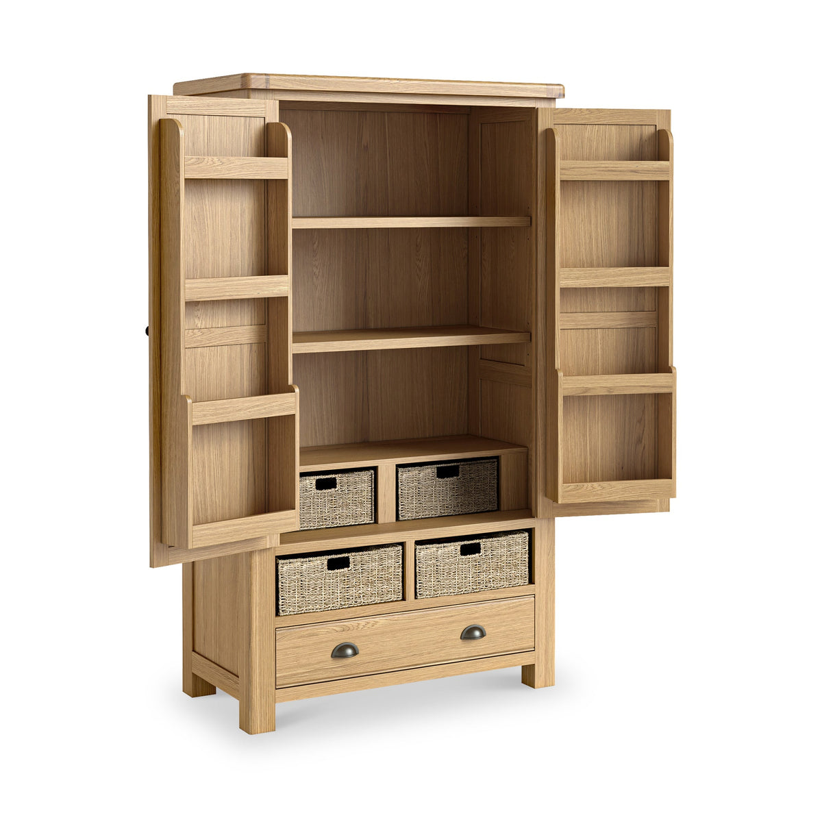 Portland Oak 5 Drawer Larder