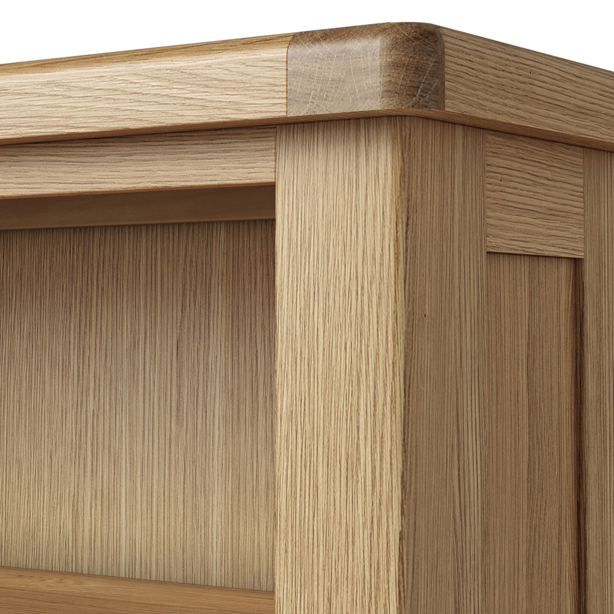 Portland Oak 5 Shelf Slim Bookcase