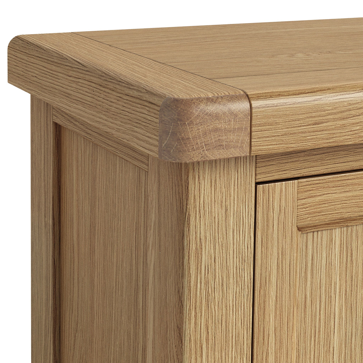 Portland Oak 4 Shelf Shoe Storage Cupboard