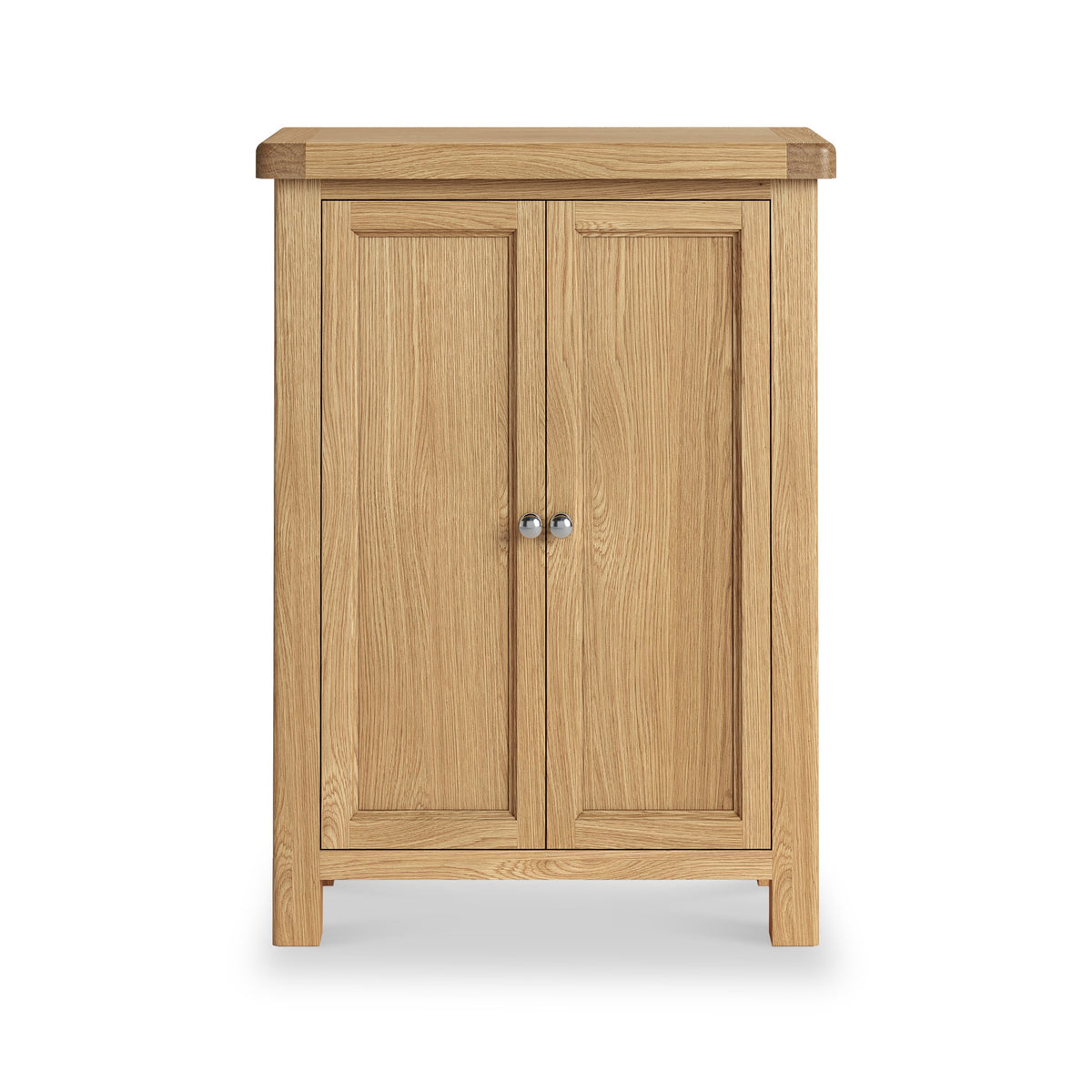 Portland Oak 4 Shelf Shoe Storage Cupboard