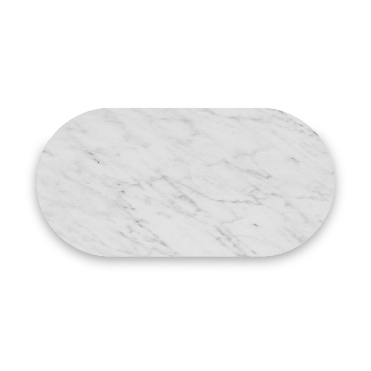 Amelie Grey 180cm Fluted Marble Oval Dining Table
