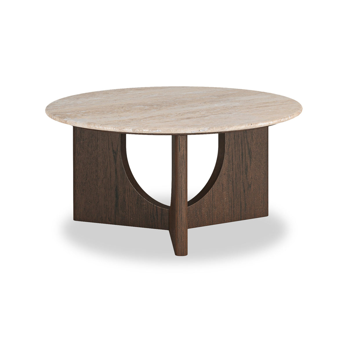 Mylor Travertine Top Coffee Table