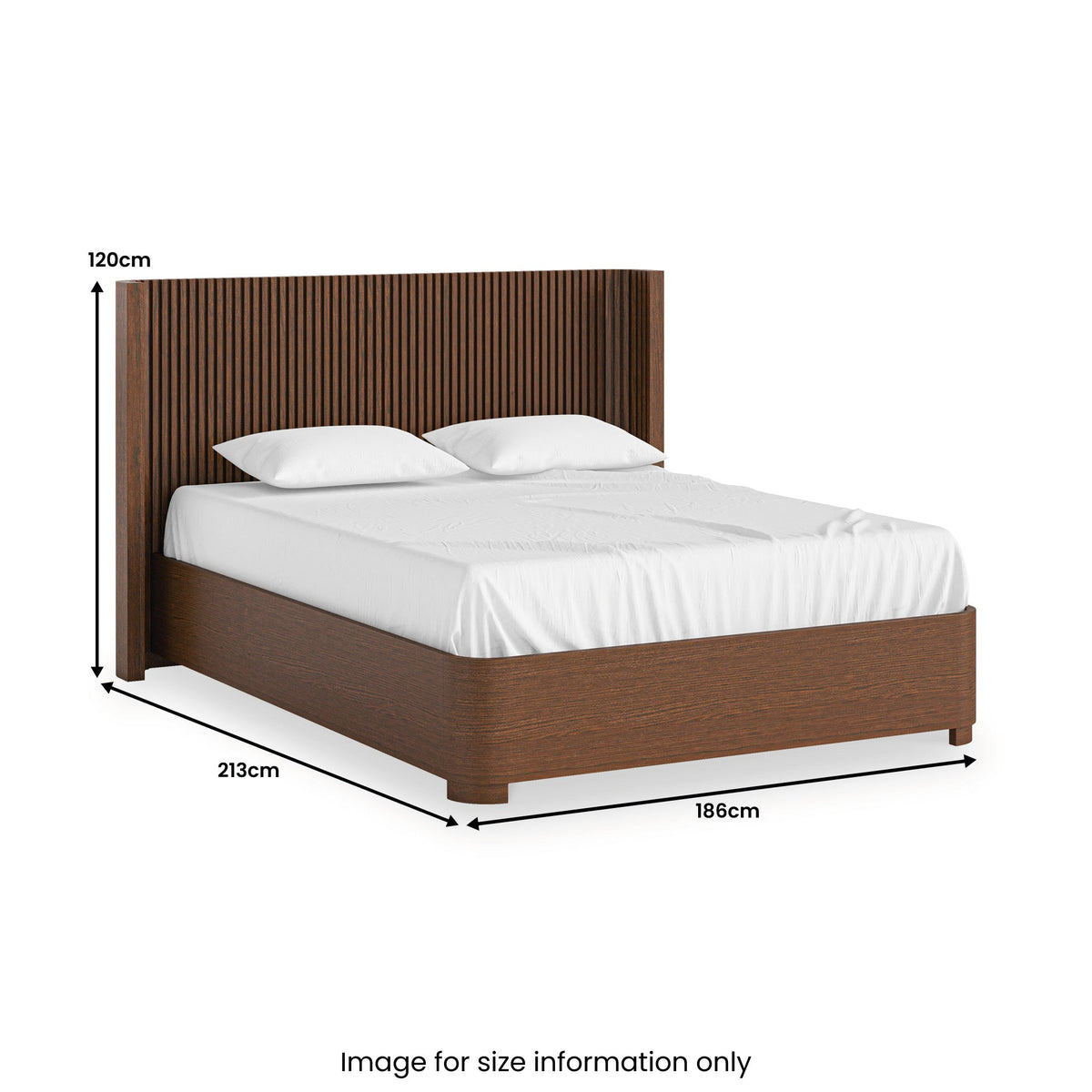 Shorwell Dark Oak Slatted Bed Frame
