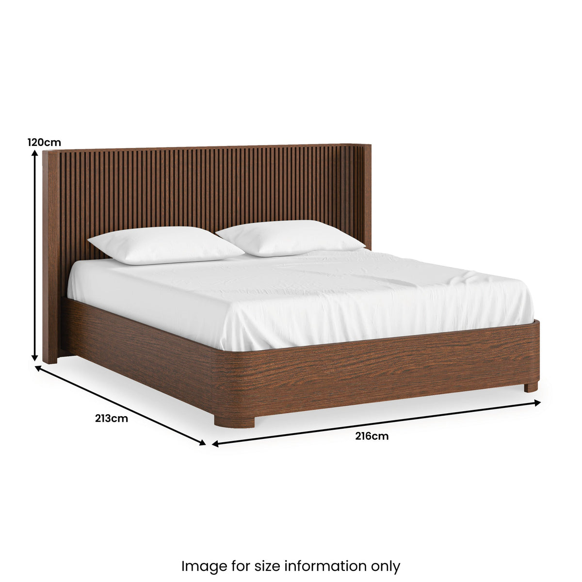 Shorwell Dark Oak Slatted Bed Frame