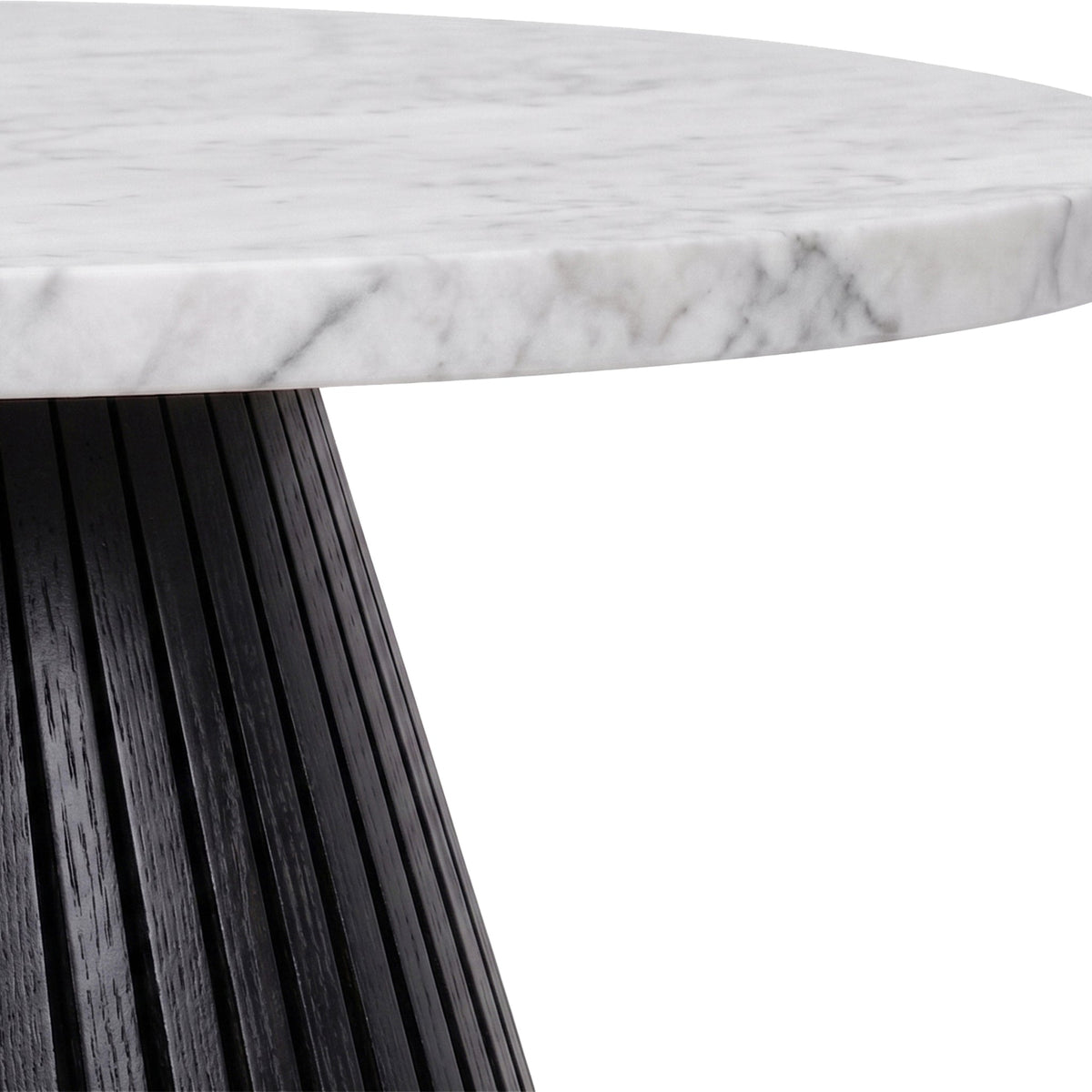 Shorwell Black & Marble 80cm Round Coffee Table