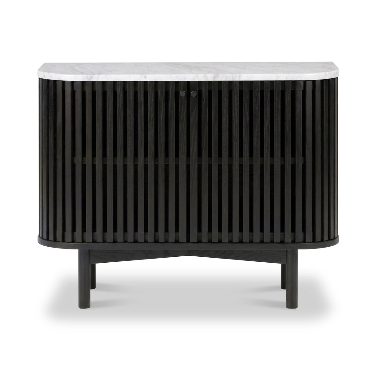Shorwell Black & Marble Small Sideboard