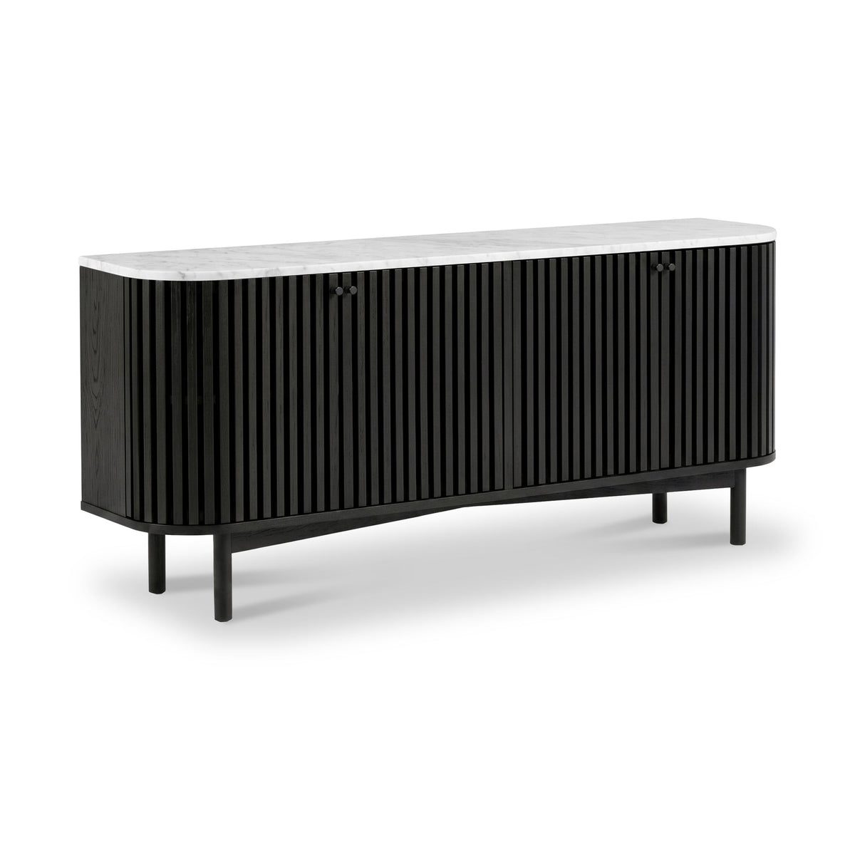 Shorwell Black & Marble Large Sideboard