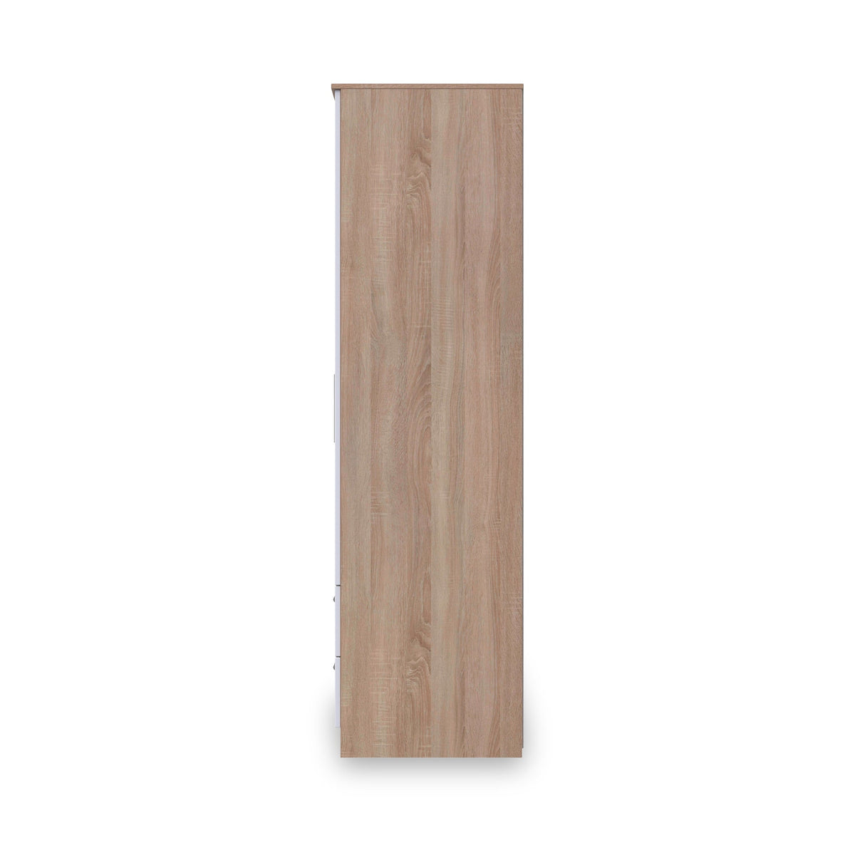 Blakely White & Light Oak 2 Door 2 Drawer Wardrobe
