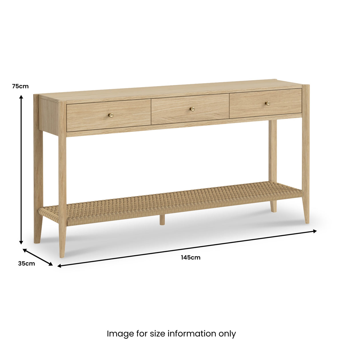 Harborough Oak 145cm Console Table