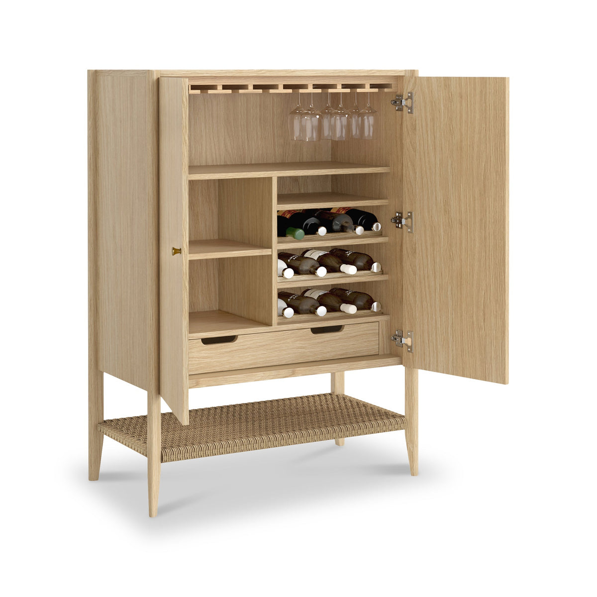 Harborough Oak Drinks Cabinet