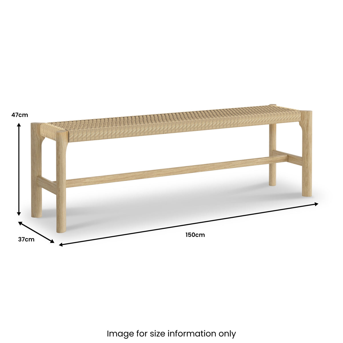 Harborough Oak 150cm Dining Bench
