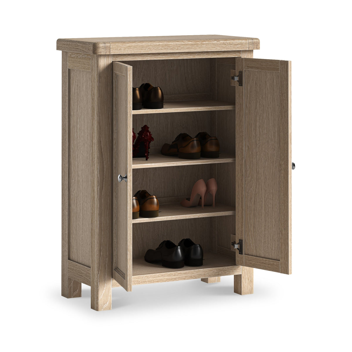 Portland Washed Shoe Storage Cupboard
