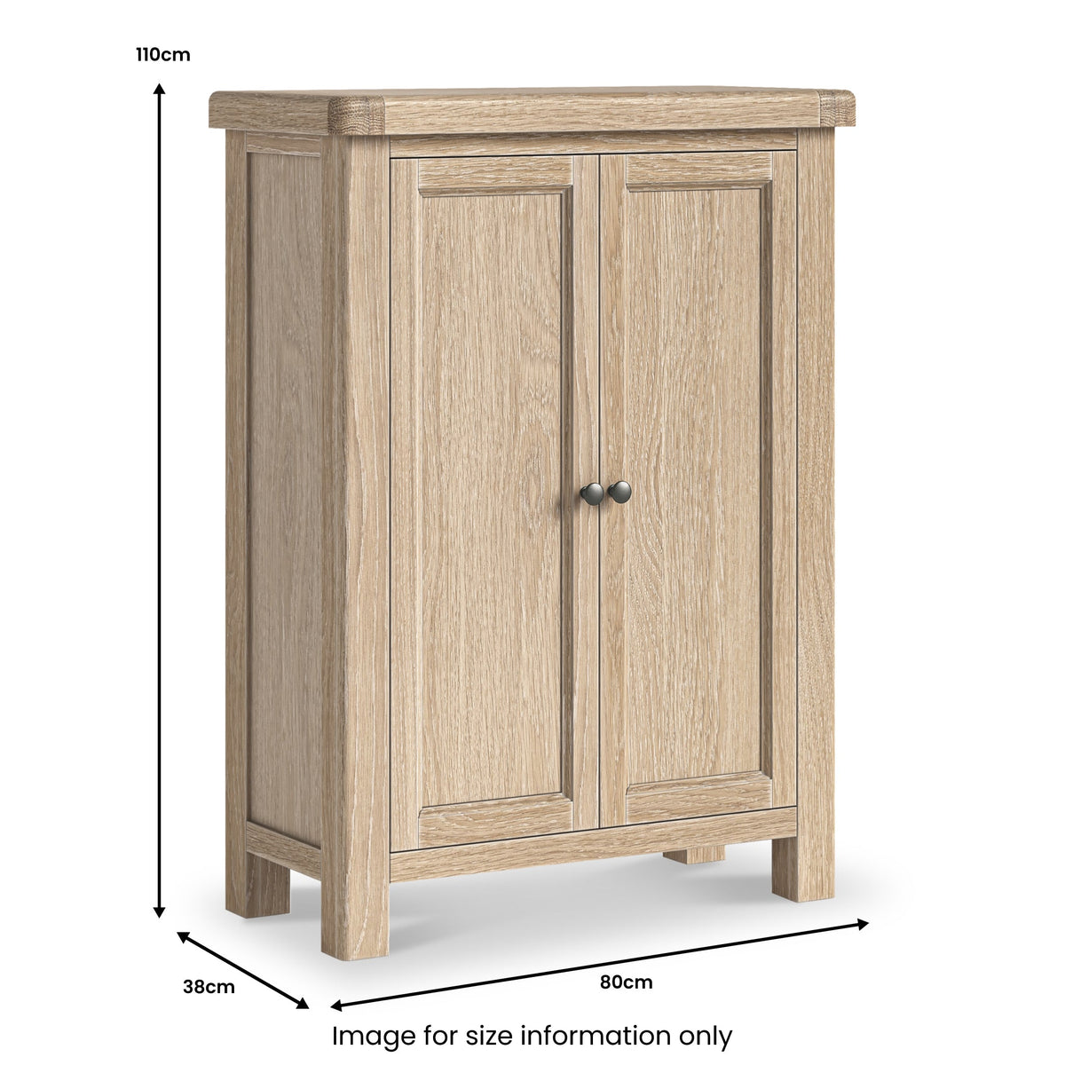 Portland Washed Shoe Storage Cupboard