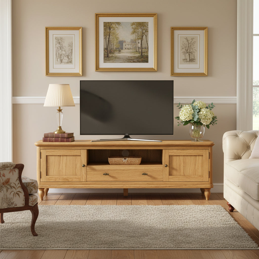 Alderley Oak 160cm Wide TV Unit