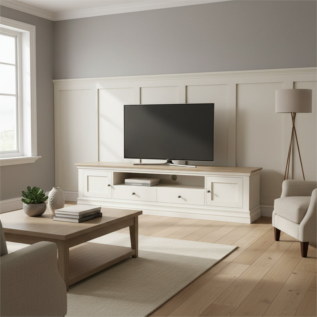 Linden 210cm Extra Wide TV Unit
