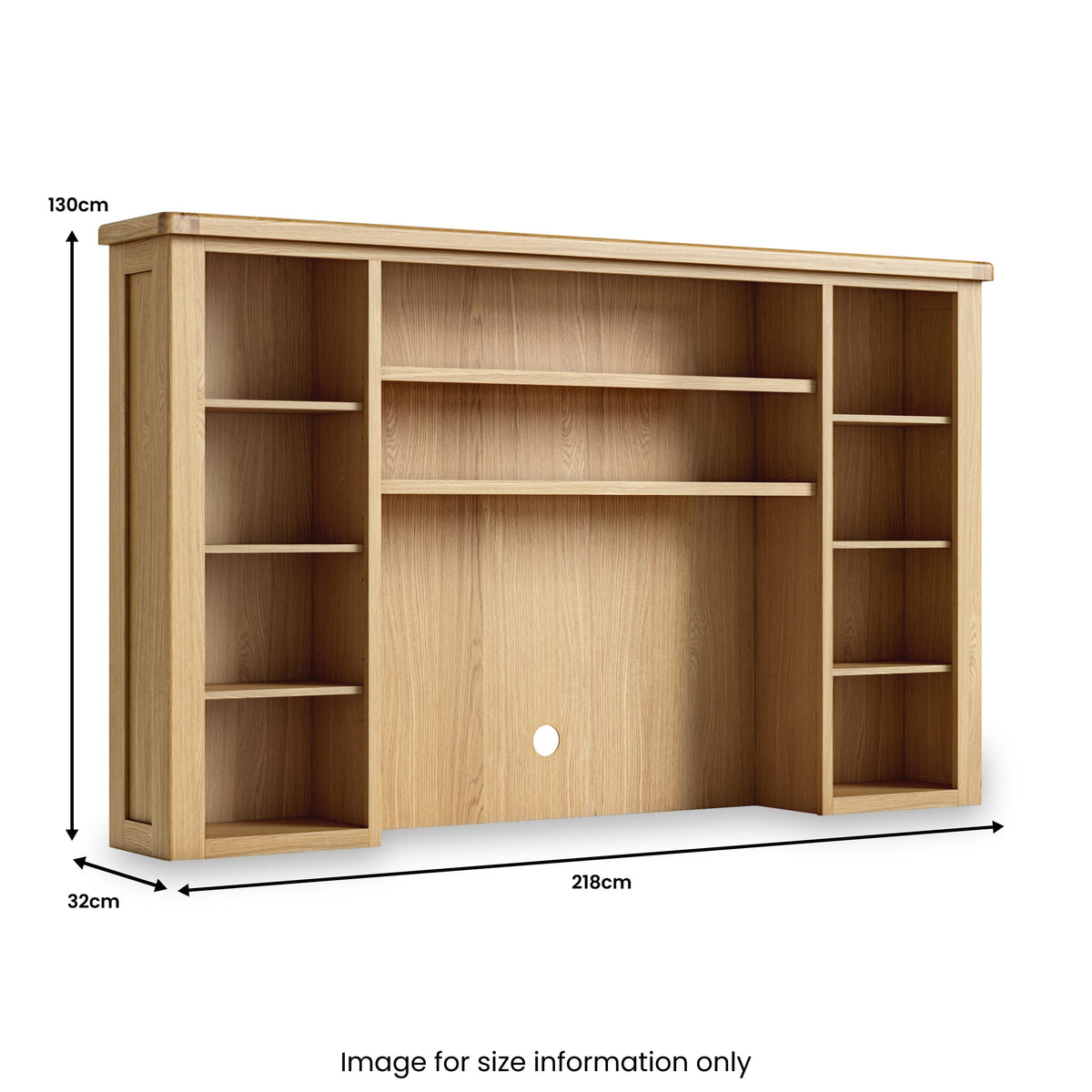 Portland Oak Media Storage Unit