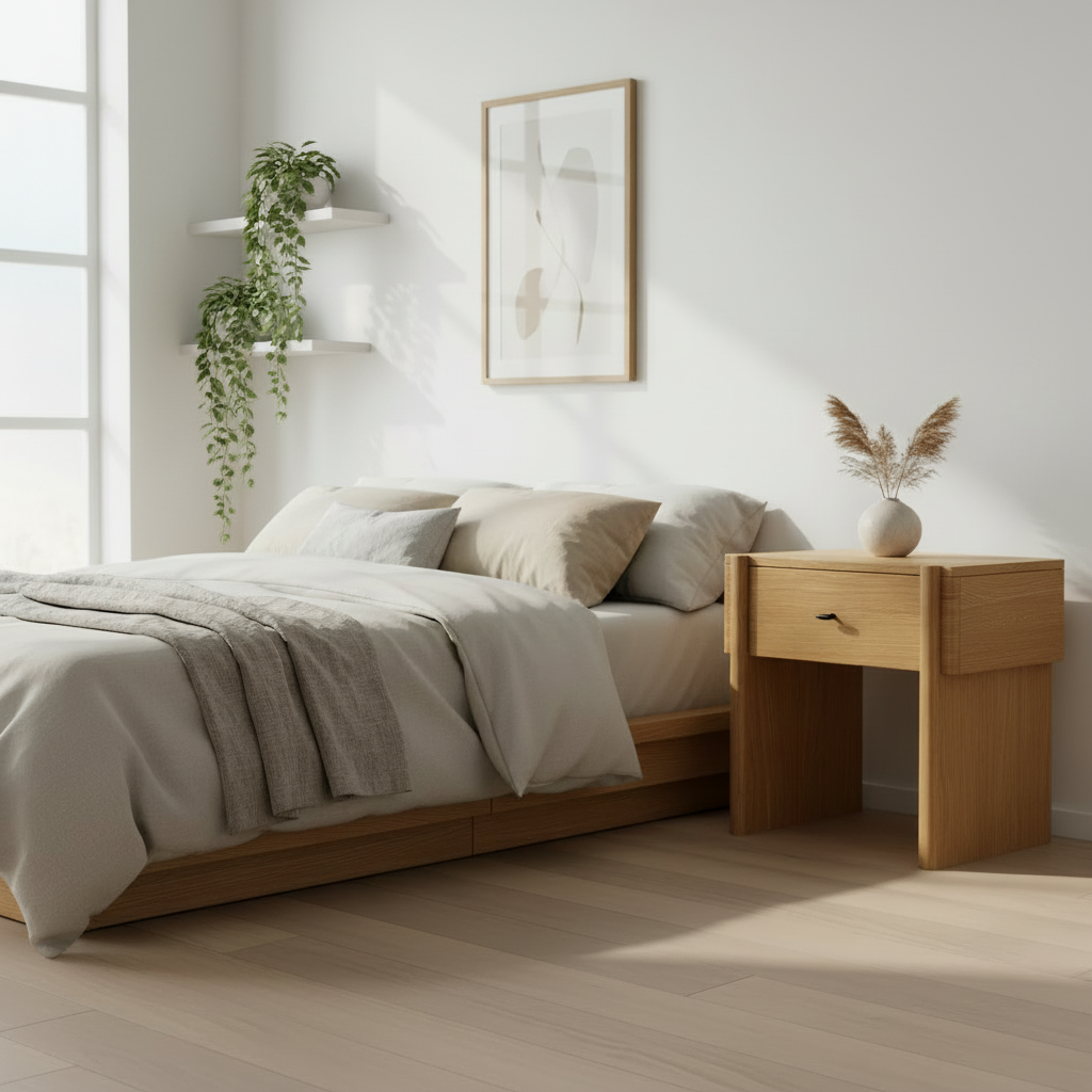 Arden Oak Bedside Table