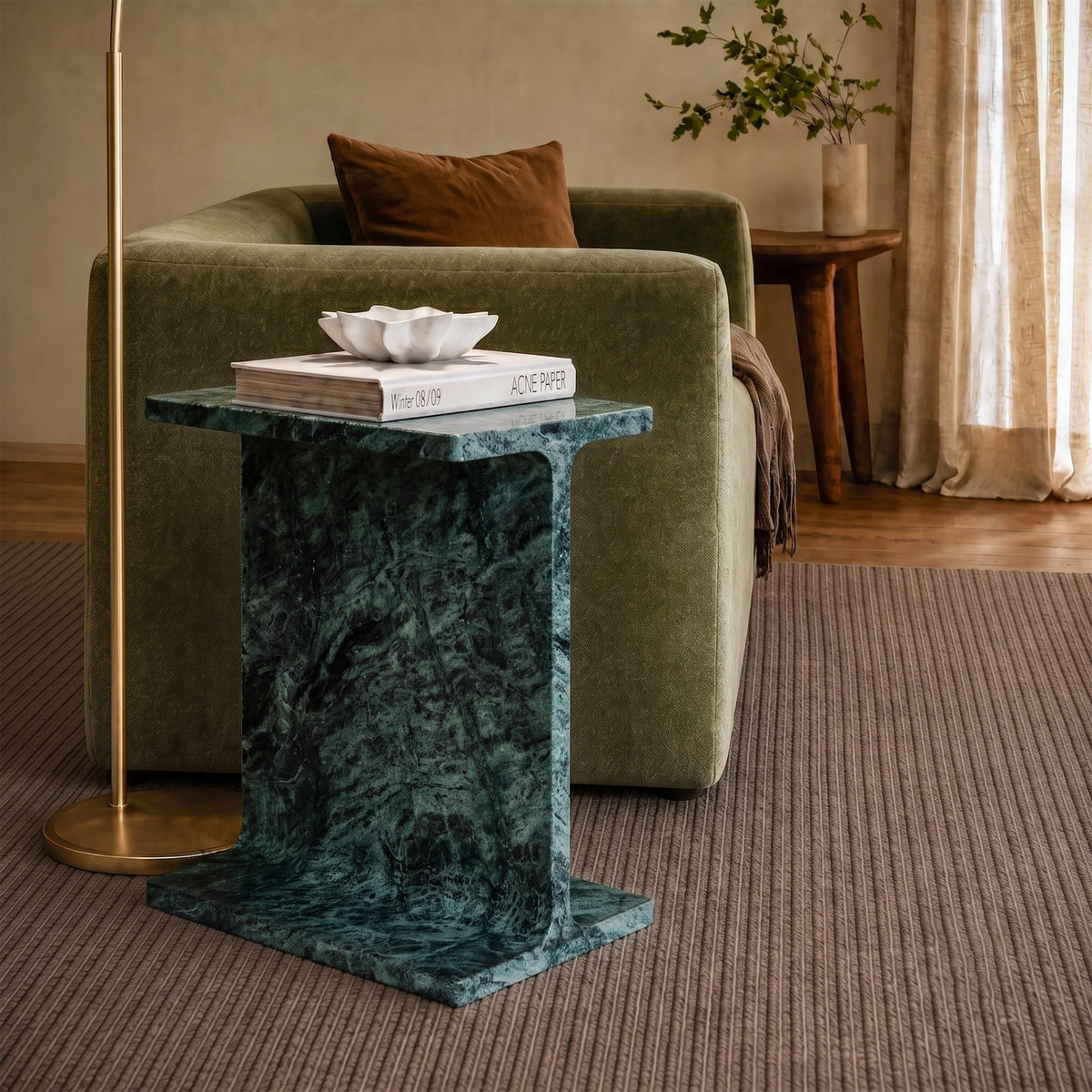 Langham Marble T Side Table