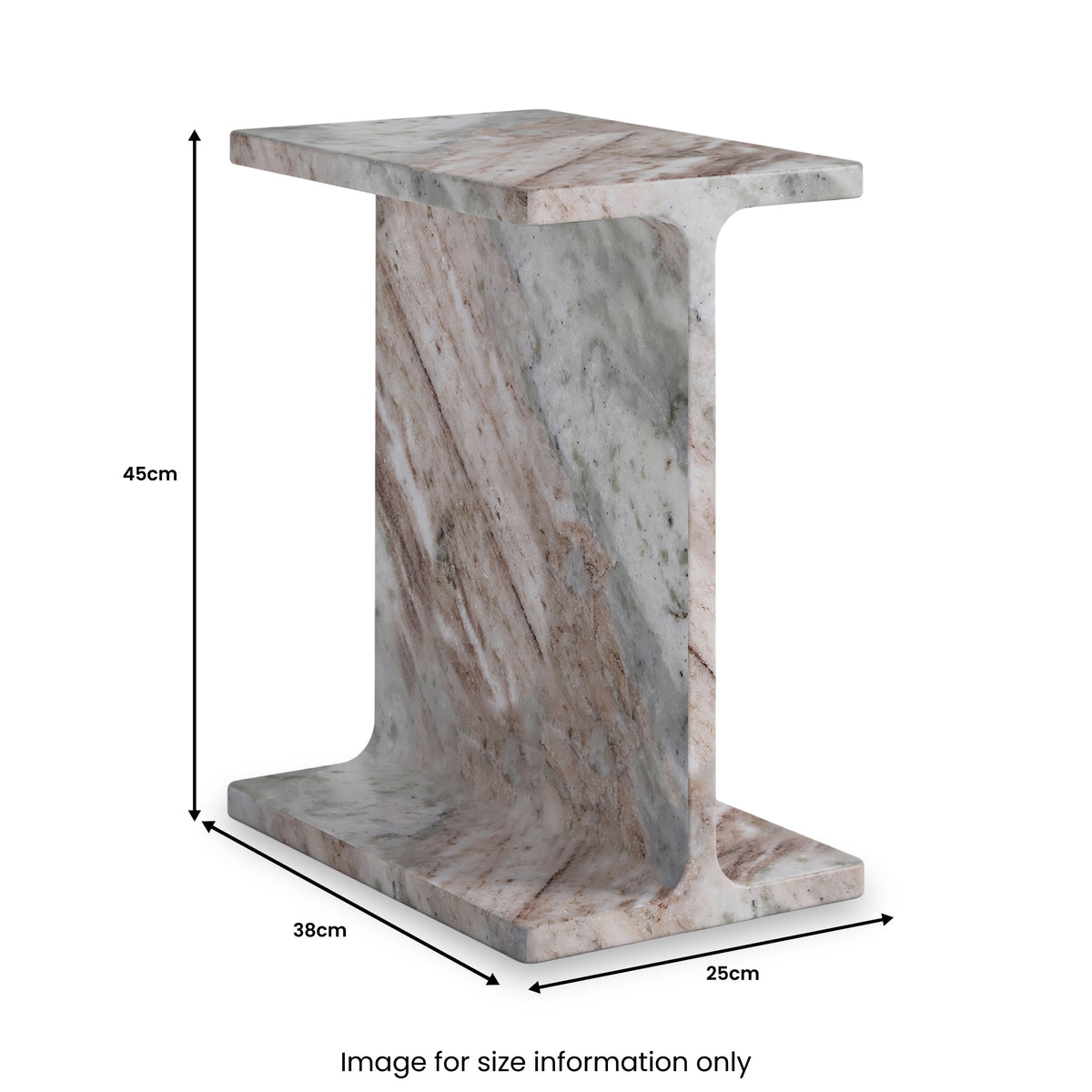 Langham Marble T Side Table