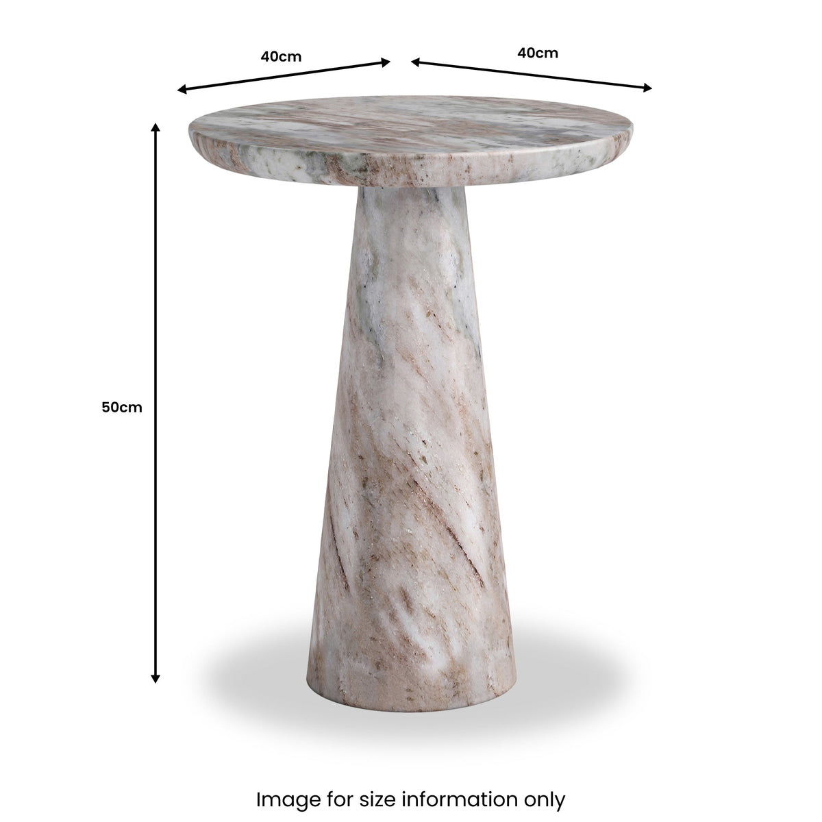 Langham Marble Round Side Table