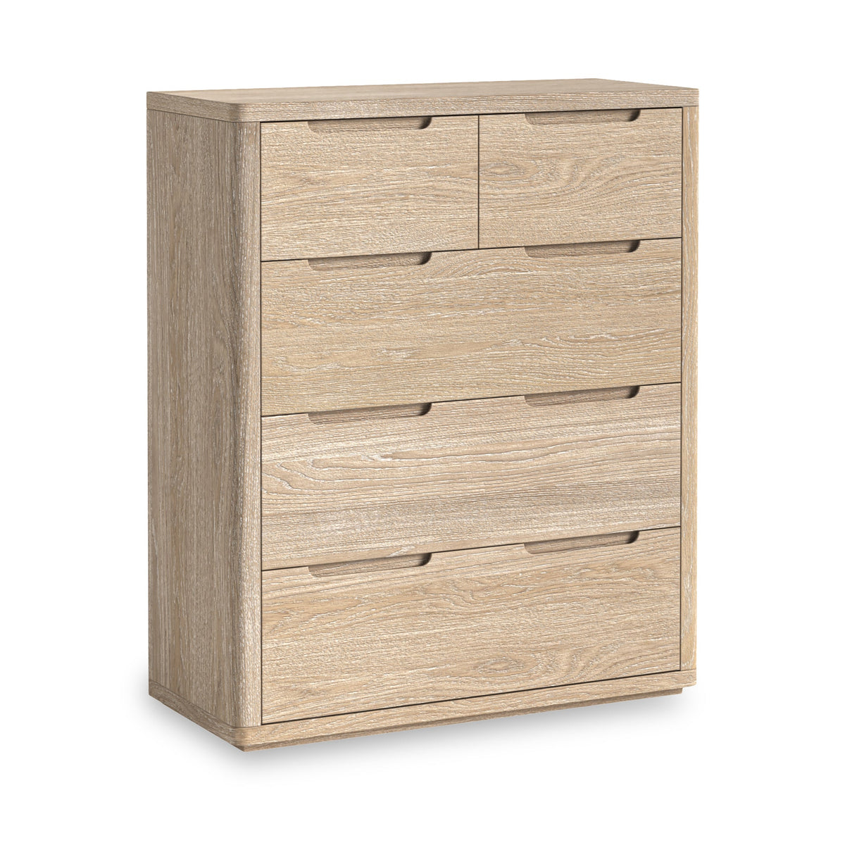 Mylor Washed Oak 2 over 3 Drawer Chest