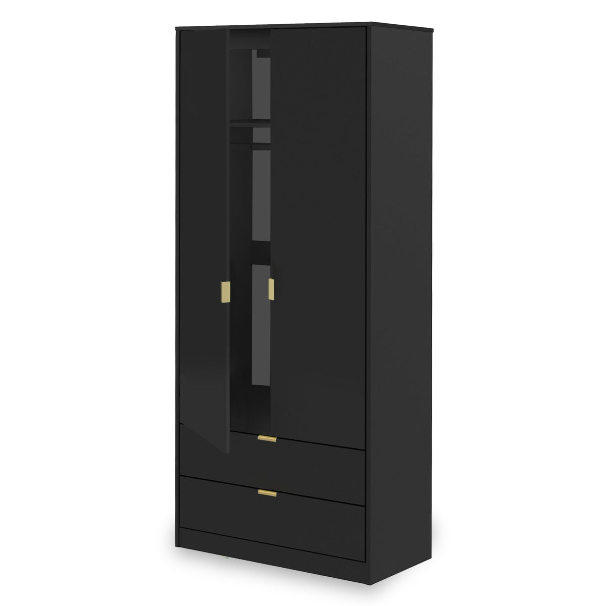 Hudson 2 Door 2 Drawer Wardrobe