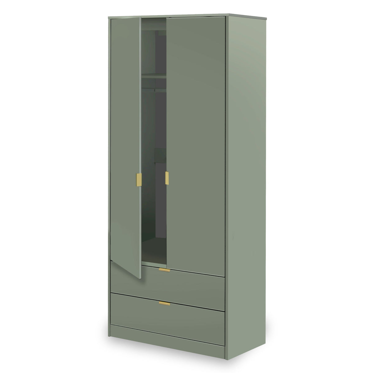 Hudson 2 Door 2 Drawer Wardrobe