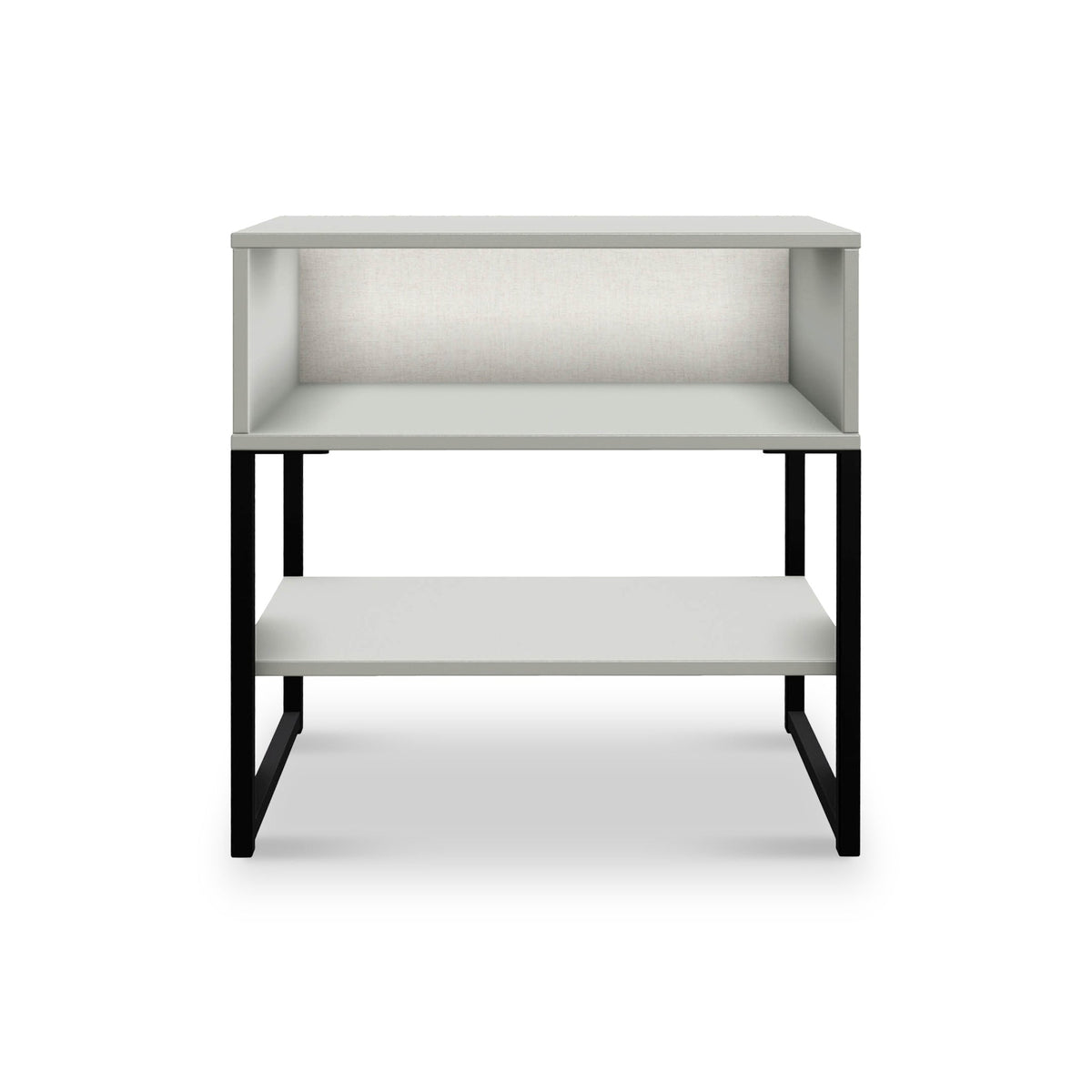 Hudson Open Drawer Bedside Table with Lower Shelf