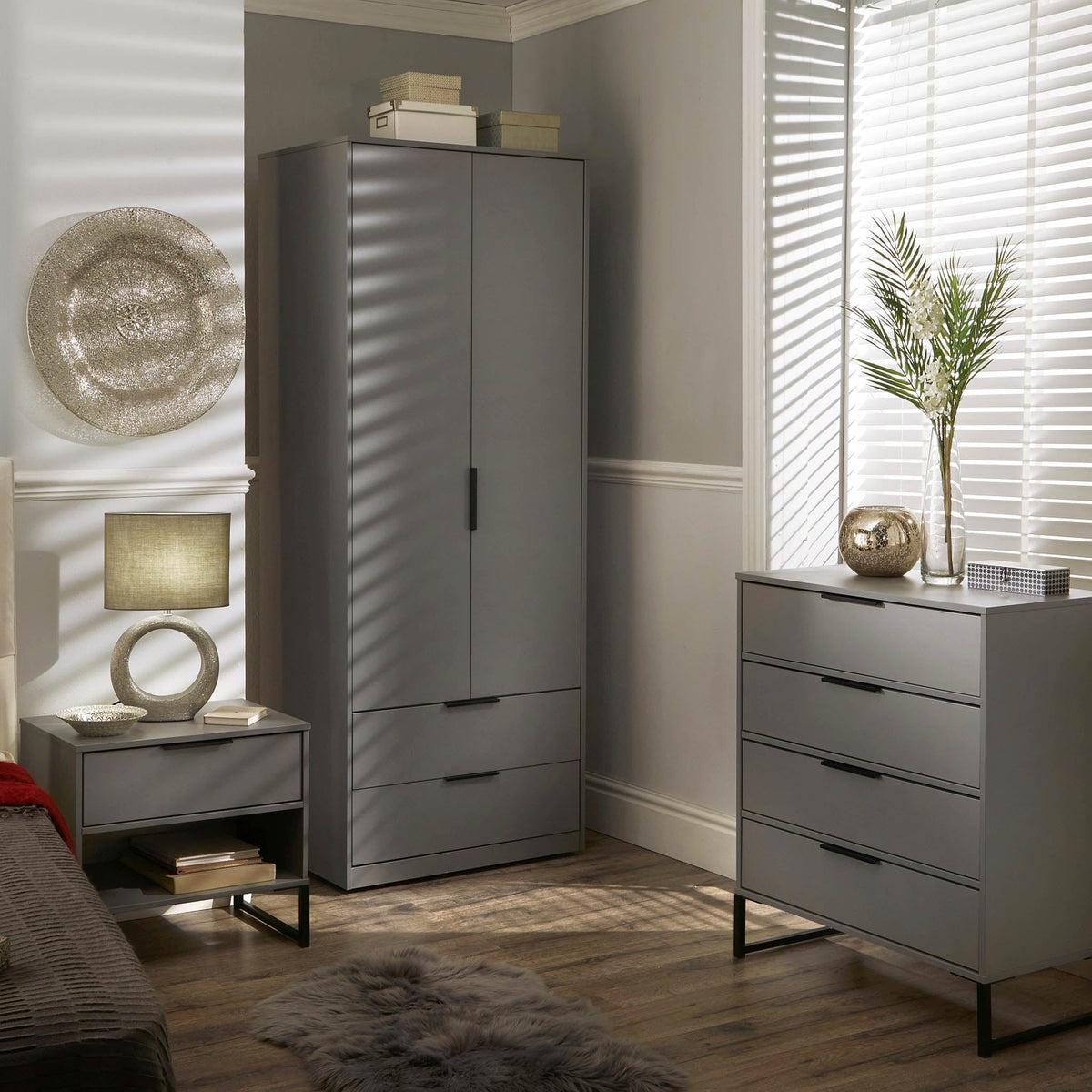 Hudson 1 Drawer with Open Shelf Side Table