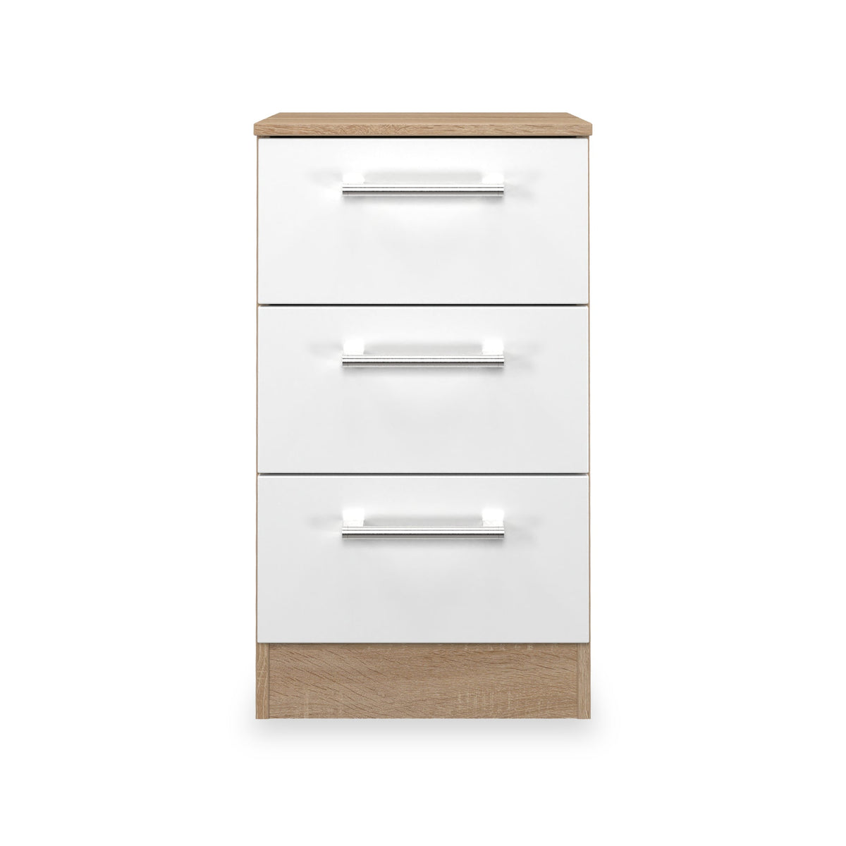 Hadley 3 Drawer Bedside Table
