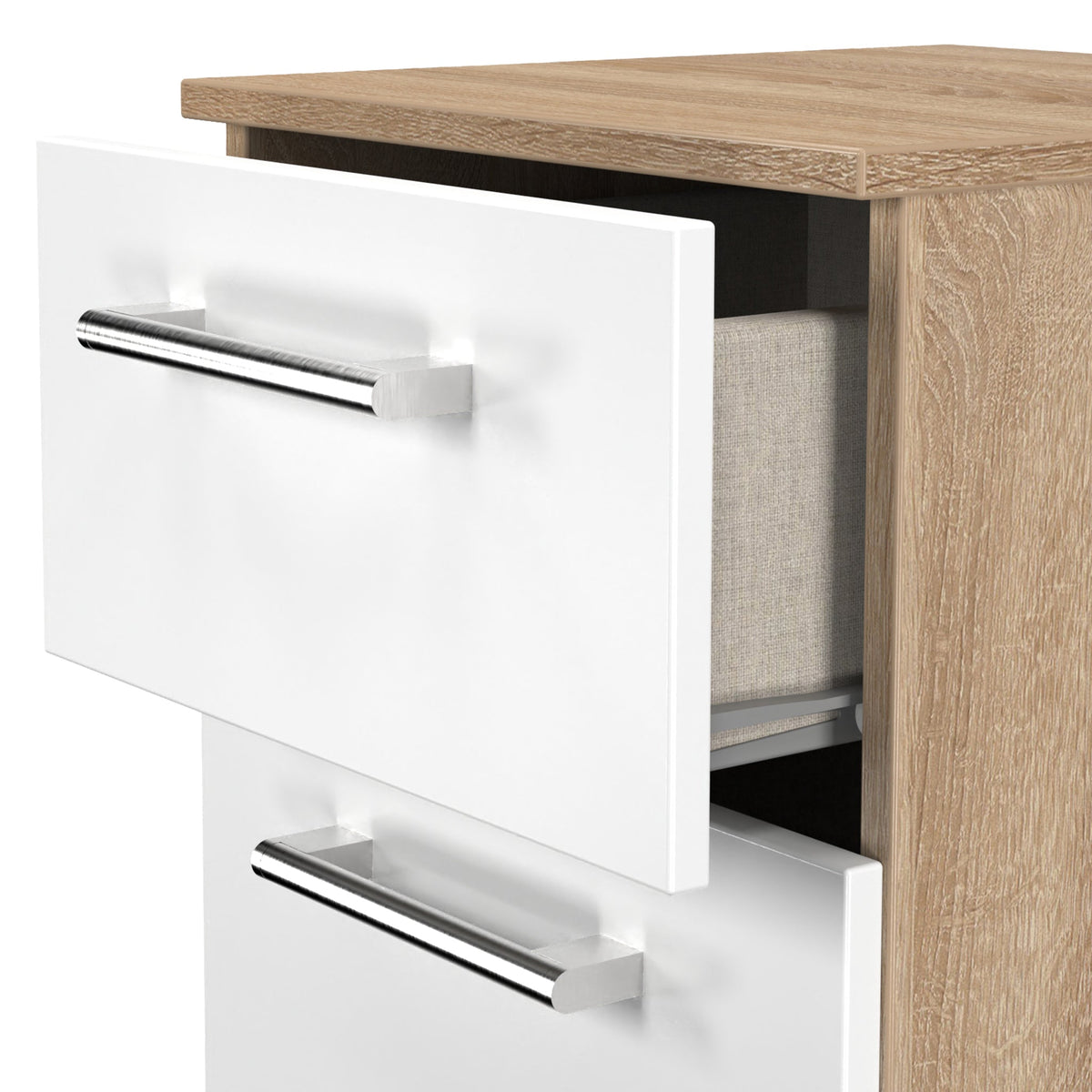 Hadley 2 Drawer Bedside Table