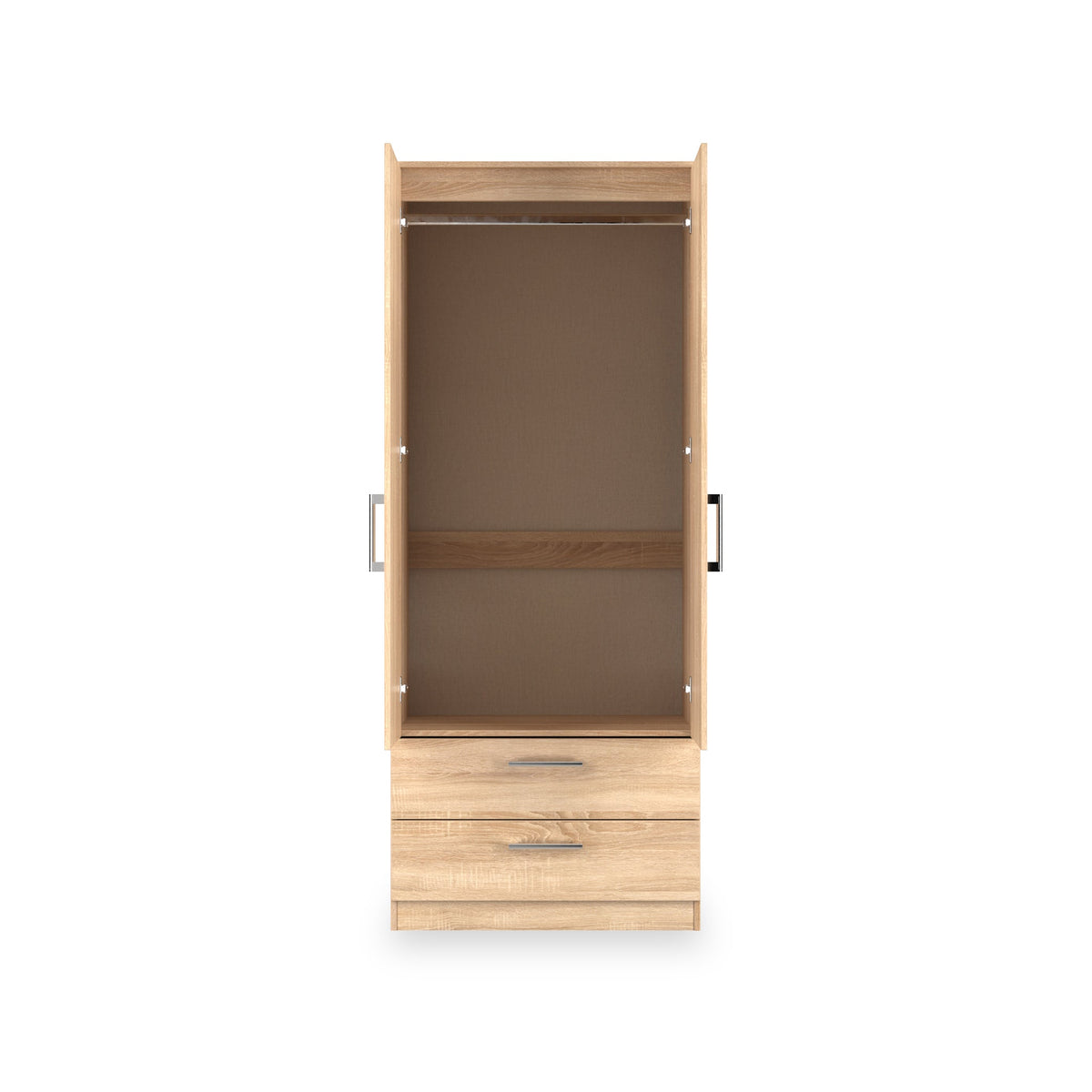 Hadley Double Wardrobe With 2 Drawers