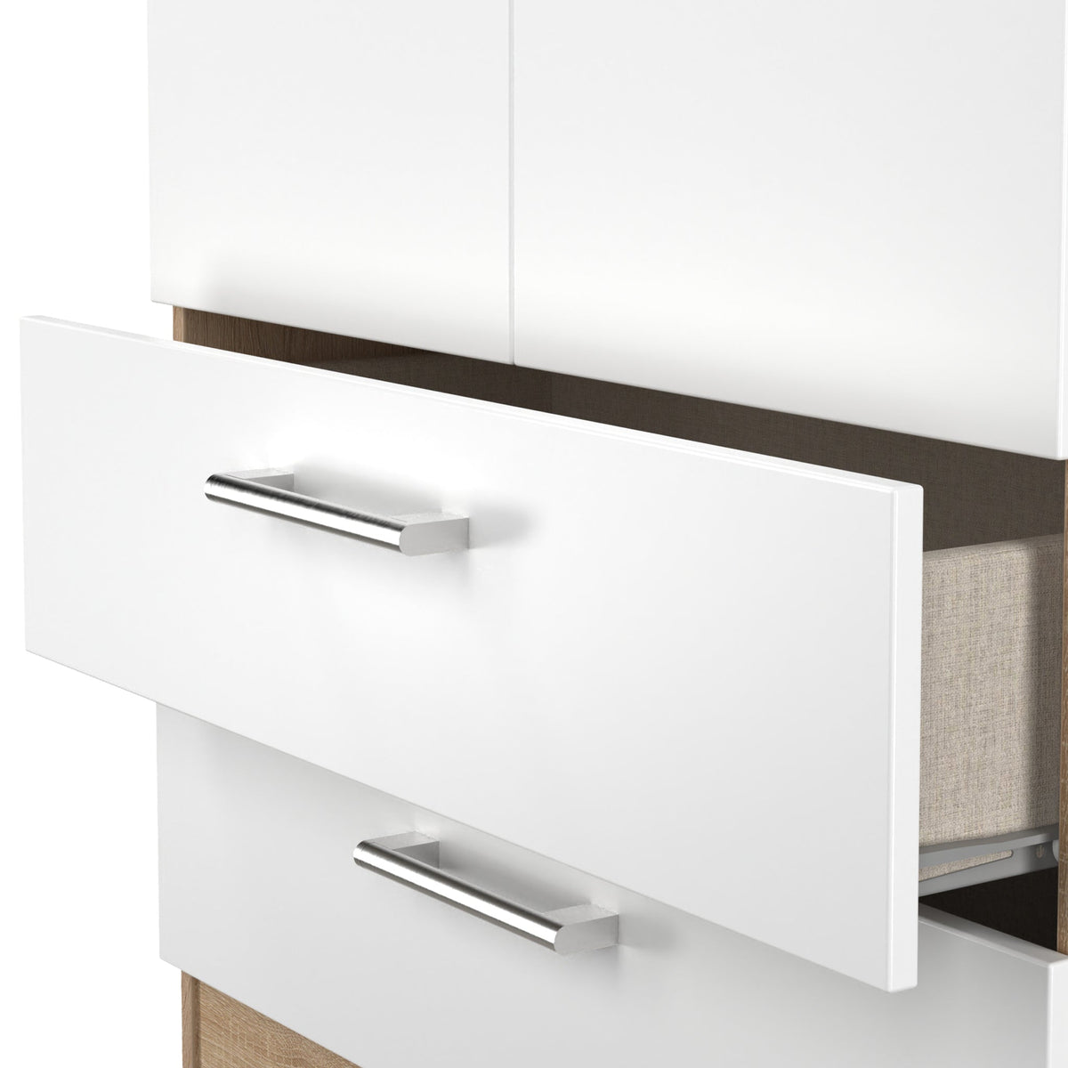 Hadley Double Wardrobe With 2 Drawers