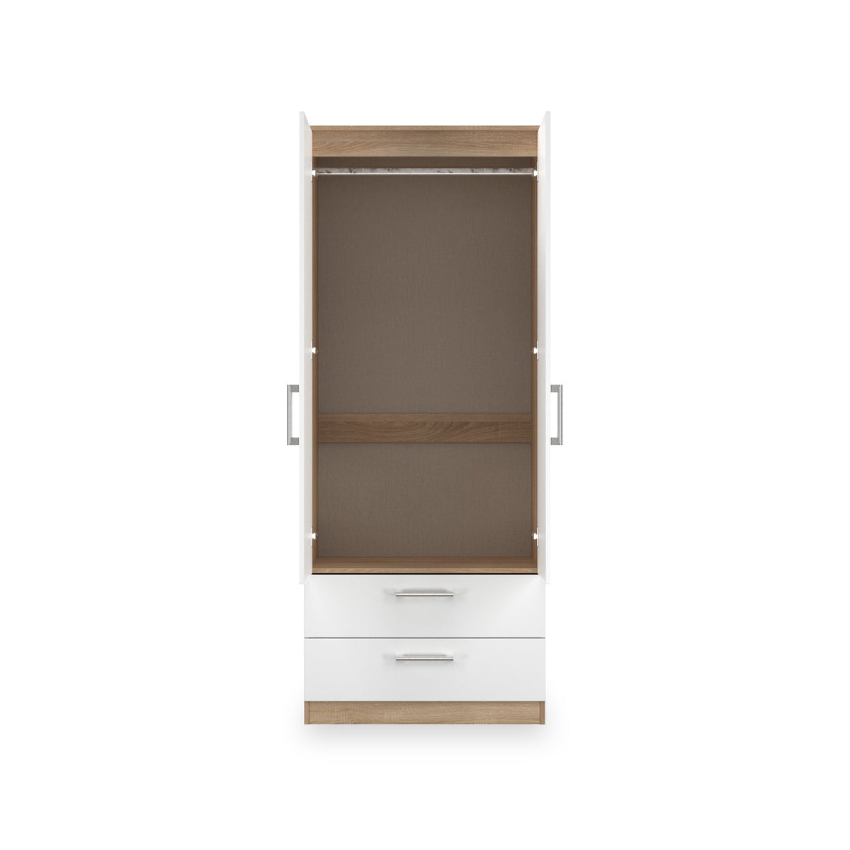 Hadley Double Wardrobe With 2 Drawers