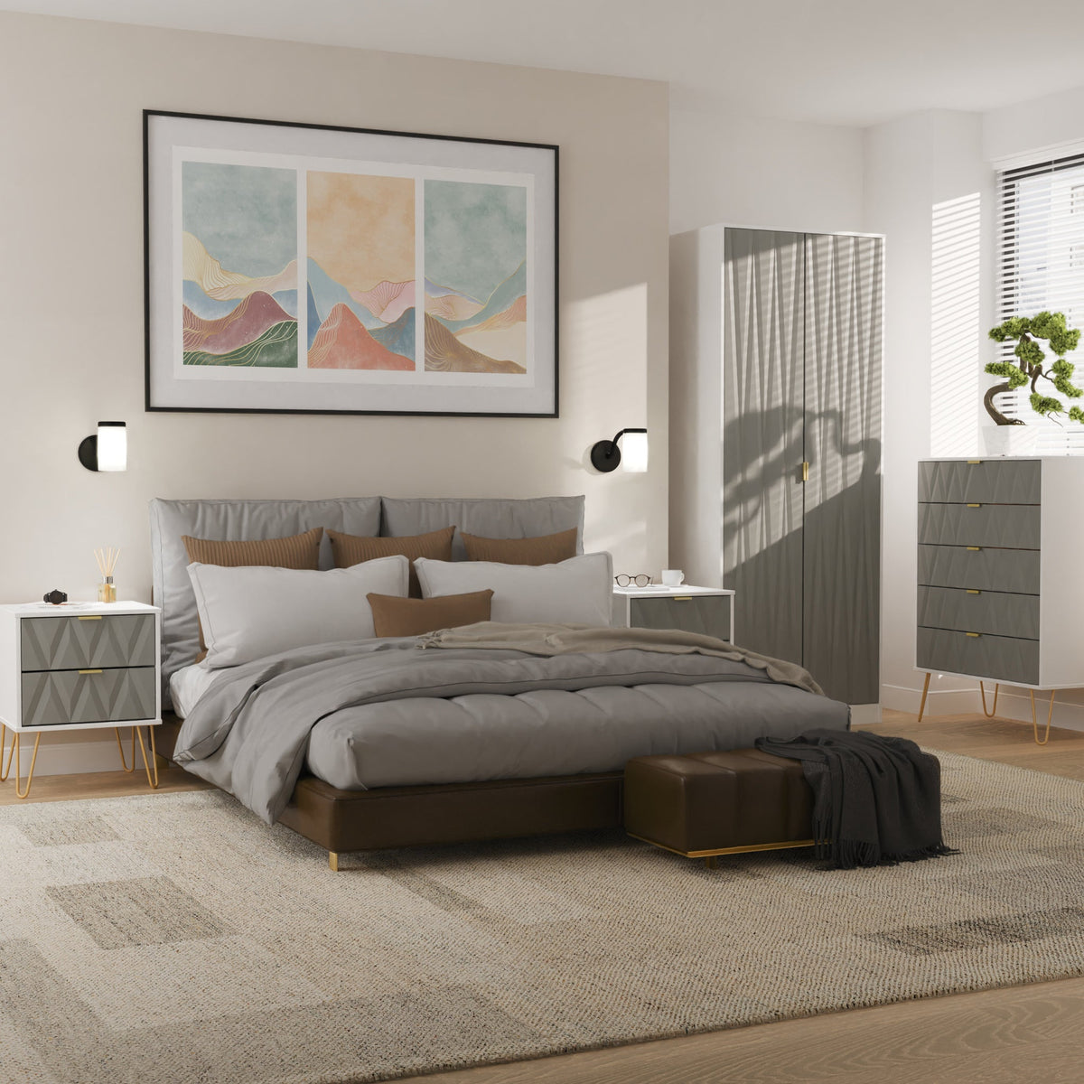 Geo 4 Piece Bedroom Furntiure Set
